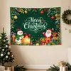 Tapeçaria de Natal transfronteiriça, decoração de parede para sala de estar e quarto, tecido para pendurar, tecido de fundo, cenário para fotos de festa, tecido decorativo para criar uma atmosfera festiva