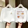 Camiseta de Algodão Manga Longa para Meninas de Meia-Idade e Grandes Outono 2026 Novo Estilo Solta Estudante Infantil Amiga da Pele Casual Camada Base Superior