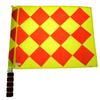 Futebol Pequeno Quadrado Aço Inoxidável Bandeiras de Linha Lateral Bandeiras de Árbitro Bandeiras de Linha Lateral Bandeiras de Impedimento Pacote com 2 com Capa de Pano para Uso Esportivo