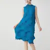 Vestido plisado irregular hecho a mano para mujer, Ropa de mujer de alta gama y elegante, Diseño Miyake, Falda de lujo accesible de alta gama