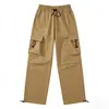 Pantalones de Trabajo de Calle Estilo Americano para Hombre de Comercio Exterior Transfronterizo, Nuevos de Primavera Modernos de Corte Holgado tipo Jogger Casual de Pierna Ancha Largos Venta al por Mayor