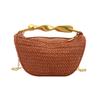 Bolsa de Mão Tecida de Design Nicho para Mulheres, Bolsa de Ombro Simples para o Dia a Dia, Nova Bolsa Transversal de Corrente da Moda