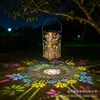 Suministro Transfronterizo de Luces Proyectoras de Girasol Solar con Patrones de Flores, Luces Impermeables para Césped al Aire Libre, Luces de Jardín