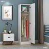 Guarda-Roupa de Aluguel de Porta Única para Apartamentos Pequenos, Armário Pequeno para Varanda, Armazenamento para Quarto de Casa, Guarda-Roupa Infantil, Fácil de Montar