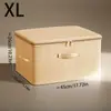 Caixa Organizadora Dobrável com Fechadura de Senha, Capa Macia Catiônica para Roupas, Brinquedos, Organização de Guarda-Roupa e Armazenamento