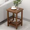 Gabinete lateral de sofá para uso doméstico, mesa de centro pequeña, mesa de mahjong, mesa de rincón, mesa cuadrada pequeña, estante de almacenamiento, mesa de té, gabinete de té