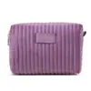Bolsa de Cosméticos de Terciopelo Transfronteriza, Bolsa de Cosméticos Portátil de Viaje a Prueba de Golpes para Productos para el Cuidado de la Piel, Neceser de Terciopelo Suave para Mujer