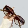Gafas de Sol de Gama Alta, Gafas de Sol de Moda Transfronterizas, Antivibración para Conducir Estilo Ojo de Gato Retro Estilo Europeo y Americano Gafas de Sol