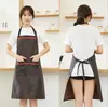 Delantal de Color Sólido Oxford Impermeable, Resistente al Aceite, Resistente al Desgaste, Lavable para Cocina Casera, Delantal Moderno sin Mangas para Cocina Casera de Adultos
