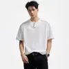 Ropa para Hombre Xintang 2026 Verano Estilo Old Money Camiseta de Manga Corta para Hombre, Camisa de Verano de Cuello Redondo Holgada con Media Cremallera.
