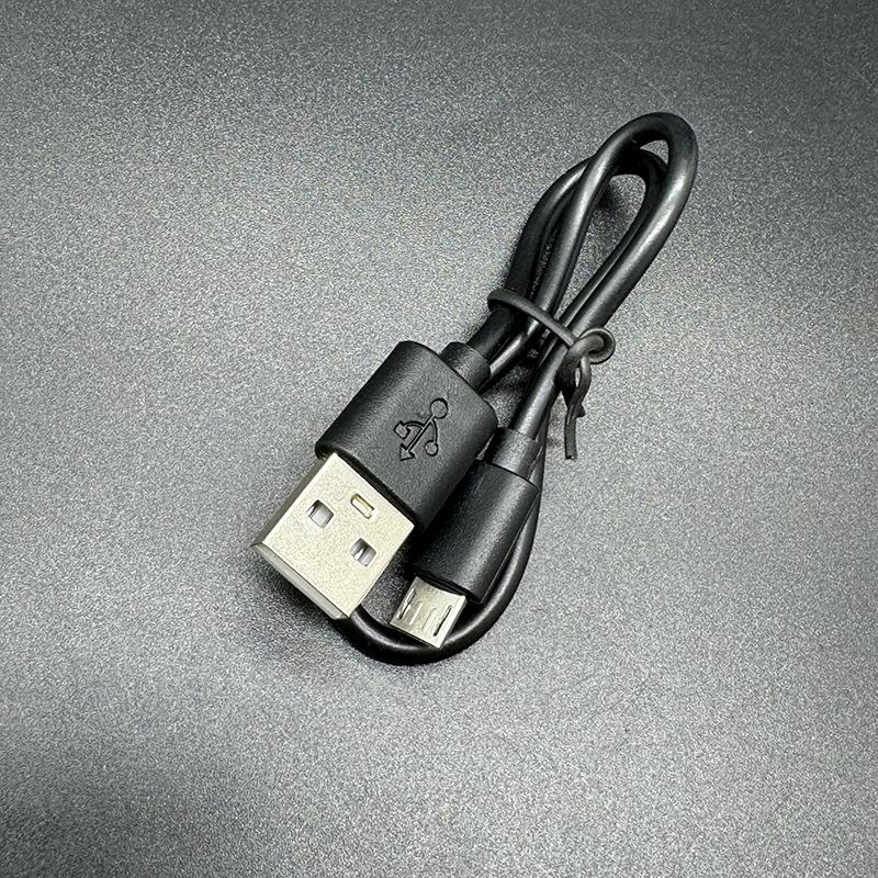 环保0.5米黑白色microUSB安卓充电线80cmUSB转迈克V8安卓数据线2A
