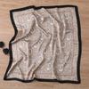 Venta Caliente Transfronteriza Primavera y Verano Nuevo Pañuelo Cuadrado Estampado de Anacardos Pañuelo de Seda Simulada Combinable Estilo Étnico Protector Solar Pañuelo Pequeño Profesional