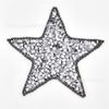 Cadena de Perlas de Borde 6cm Estrella Diamante de Resina Estrella de Cinco Puntas Pieza de Diamante Caliente Parche Camiseta Ropa Calzado Accesorios