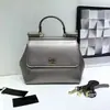 Bolsa Feminina Estampa de Palma D&G Bolsa de Mão Bolsa Transversal Bolsa Platina Bolsa de Festa Couro Genuíno Siciliano Bolsa Feminina Exportação