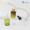 Frasco Quadrado de Cristal Spot 15ml Fundo Grosso Frasco de Óleo Essencial Transparente 10ml Líquido de Essência Sub-frasco Frasco Embalagem com Conta-gotas