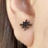 Pendientes de aro Europa y Estados Unidos Ins a estilo simple Joker pendientes de pareja para hombres y mujeres joyería al por mayor palabra de arroz estrellas nocturnas