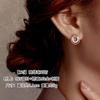 Aretes de Tuerca Exquisitos de Nicho de Flores Geométricas de Lujo Ligero Super de Cuento de Hadas Estilo Coreano y Japonés para Niñas, Aretes de Estudiante Dulces y Elegantes