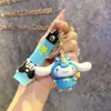 Llavero de Muñeca de Dibujos Animados Sanrio Kulomi, Colgante de Máquina de Bolas, Llavero Lindo para Bolsos, Pequeño Regalo al por Mayor