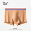 Cueca Boxer Masculina 100% Algodão com Elástico de Cor Contrastante, Forro Antibacteriano de Algodão de Xinjiang Grau 10A, Estilo Fino Respirável para Outono e Inverno, Boxer Masculino