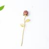 Grava de cristal natural epoxi rosa Día de San Valentín romántico cristal resina artesanías decoración regalo para pareja