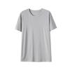 Nueva Camiseta de Verano para Hombre Lanjing Modal de Manga Corta Fina para Casa Casual para Salir Absorbe el Sudor Transpirable Cuello Redondo