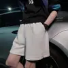 2026 Moda Verano Estilo Hong Kong Shorts Deportivos de Gofre para Hombre, Corte Holgado, Versión Coreana, Shorts Casuales de Color Sólido de Moda