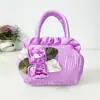Bolso Nuevo Dulce para Mujer Mini Bolso Bolso de Flor Xiaoxiang para Mujer Billetera Bolso de Tela de Seda Bolso de Princesa Bolso para Teléfono Móvil