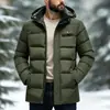 Modelo Nuevo Invierno 2025 Transfronterizo Amazon 3D Moderno Versátil Abrigo Largo con Capucha Desmontable, Forro de Felpa y Aislamiento Espeso