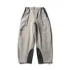 Pantalones Funcionales Exteriores Delgados Sueltos de Primavera y Otoño Black Fleet, Impermeables, Resistentes al Desgaste, con Puño, Diseño de Bloques de Color, Pantalones de Senderismo para Exteriores
