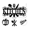 Nuevo Colgante Decorativo de Metal para Pared de Cocina Amazon Silueta Arte Cocina Logo Utensilios de Cocina Hierro Restaurante Colgante