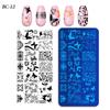 Cross-border nail art transferência de impressão modelo de impressão de esmalte de aço modelo de placa de aço retangular pintado ferramenta de vedação