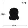 Parche de Tela Bordado Negro Autoadhesivo sin Costuras para Chaqueta de Plumas DIY Parche para Agujeros en Ropa Insignia de Letra Bordado por Computadora