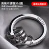 Anillo para Llaves de Acero Inoxidable 304 Tamaño del Aro Llavero Llavero Hombres Llavero para Llaves de Coche Llavero Redondo de Aleación de Titanio