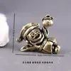 Nuevo adorno vintage de latón del Dios de la Riqueza, decoración de escritorio creativa estilo caricatura del Dios de la Riqueza con bolsa de dinero de cobre