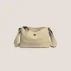 Bolsa Transversal Casual Leve Feminina Novo Estilo Moda Simples Bolsa de Ombro com Alça Larga Bolsa de Tecido de Nylon Impermeável