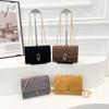 Bolso de Mujer Estilo Coreano Moderno Estilo Extranjero Retro Cierre Frosted 2025 Nuevo Elegante a la Moda Cadena Hombro Cruzado Bolso Cuadrado Pequeño