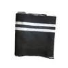 Uniforme Escolar Uniforme de Baseball Listrado Preto e Branco com Punho Mesclado Gola com Barra Canelada Tecido Canelado Calibre 14 Moda