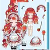 Colección de Disfraces de Hada Pequeña Magia24 hojas grandes de pegatinas de disfraces súper creativas para el minijuego educativo interactivo para niños