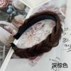 Peruca trançada em espinha de peixe, faixa de cabelo trançada torcida, faixa de cabelo dentada antiderrapante, acessórios para cabelo, faixa de cabelo solta