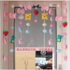Cortina de Puerta Estilo Coreano Cortina Divisoria Par de Batalla de Dinosaurios Colgante de Velcro sin Agujeros Cortina Colgante de Velcro para Dormitorio Baño Cortina de Puerta para el Hogar Niña