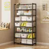 Estante de Almacenamiento Multicapa Más Vendido Transfronterizo Estante de Almacenamiento para el Hogar Estante de Exhibición de Piso para Dormitorio Simple y Duradero Estante para Snacks y Comestibles