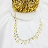 Nova cor de retenção de cobre cadeia strass borboleta pingente borla cadeia diy pulseira colar de roupas antigas acessórios para o cabelo