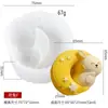 Atração Cultural e Criativa Coelho da Lua Lótus Molde de Silicone DIY Bolo Lunar Mousse Vela Perfumada Sabonete Artesanal Molde para Assar