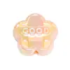 Cuentas de Oso Acrílicas de Colores con Goteo de Aceite Doble Cara Cuentas de Corazón Cadena para Teléfono Móvil con Cuentas Accesorios DIY para Tocados