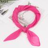 Pañuelo Cuadrado Pequeño de Color Puro de 65 cm para Mujer Delgado Pañuelo de Gasa Versátil Cuadrado Pañuelo Decorativo Pañuelo de Gasa para Danza Pañuelo de Seda para Mujer