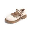 Zapatos Pequeños de Cuero para Niñas 2026 Otoño Nuevo Estilo Estudiante Dulce Zapatos de Princesa Mocasines con Lazo para Niñas Pequeñas Venta al por Mayor