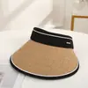 Chapéu de Sol de Verão com Proteção UV para Crianças, Chapéu com Viseira para Bicicleta, Chapéu Grande com Proteção Anti-UV para Rosto, Chapéu de Palha Preto para Praia
