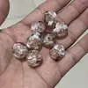 16mm Alta Transparência Resina Rosa Embutida Contas Caneta Miçangas Artesanal DIY Corrente de Celular Pingente Acessórios Atacado