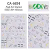 Coleção de Adesivos para Nail Art em Relevo Borboleta Desenho Animado Kulomi Fita de Laço Diário Câmera Adesivos Porta-caneta diy