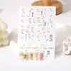Manicura de rosa flor de pera japonesa calcomanía para uñas relieve adhesivo 5d celebridad de internet nueva decoración de calcomanía para uñas